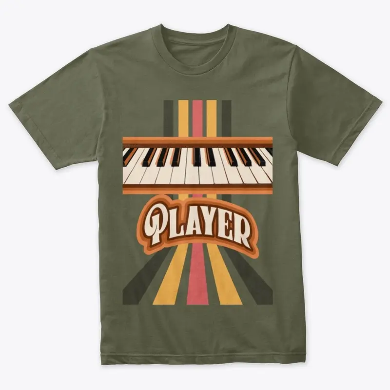 Keyboard Player Retro Design