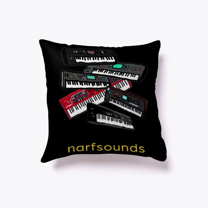 Cartoon Keyboard Studio Pillow